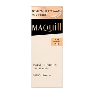 Shiseido - Maquillage Essence Liquid EX Foundation SPF 50+ PA++++ Soft Beige 10 - 24ml