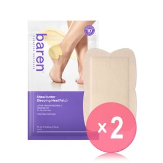 baren - Shea Butter Sleeping Heel Patch 10 pcs 2pcs Bundle Set 0.5g x 10 patches x 2 pcs