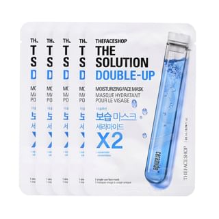 THE FACE SHOP - The Solution Mask Sheet Set 5 pcs - 7 Types Moisturizing - 5 pcs