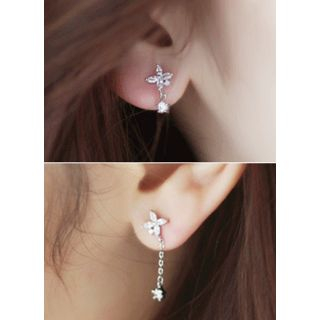 Kitsch Island Rhinestone Drop Earrings kitsch island kopen in de aanbieding