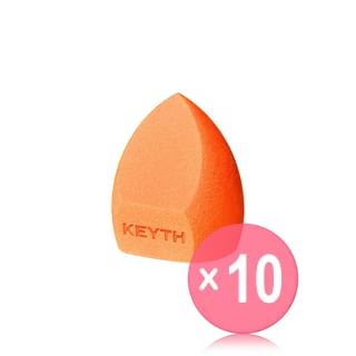 KEYTH - Beauty Sponge - 2 Colors 10pcs Bundle Set Orange x 10 pcs