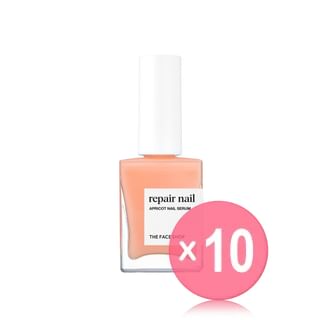 THE FACE SHOP - fmgt Repair Nail - 7 Types 10pcs Bundle Set #09 Apricot Nail Serum x 10 pcs