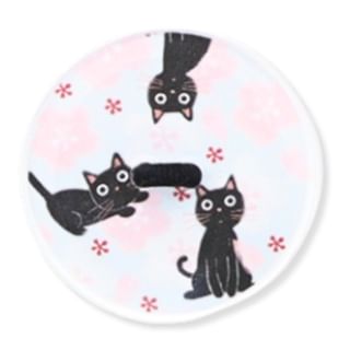 Japan's Tama Series Cat Print Button Hair Tie Flower 1 pc