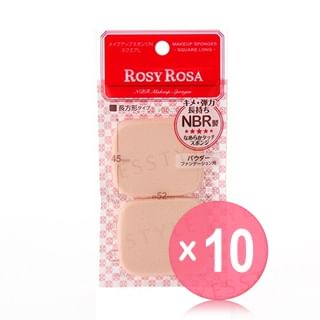 Chantilly - Rosy Rosa Make Up Sponge N Square 10pcs Bundle Set 2 pcs x 10 pcs