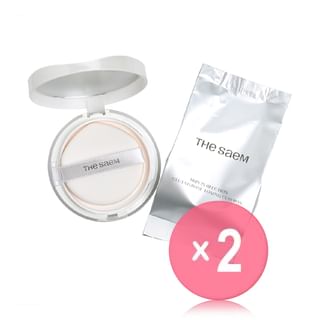 The Saem - Skin Perfection Glutathione Toning Cushion Set - 5 Colors 2pcs Bundle Set #21C Petal Beige x 2 pcs