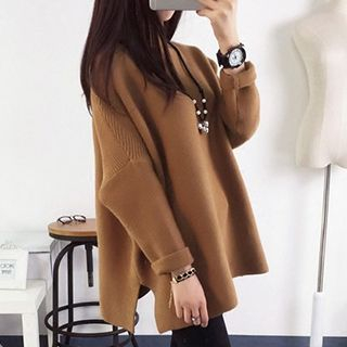 Fr Drop Shoulder Turtleneck Sweater fr kopen in de aanbieding