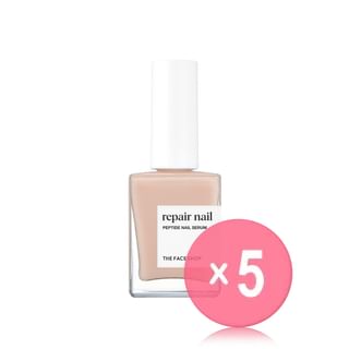 THE FACE SHOP - fmgt Repair Nail - 7 Types 5pcs Bundle Set #10 Peptide Nail Serum x 5 pcs