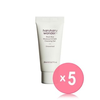 haruharu wonder - Black Rice Moisture 5.5 Soft Cleansing Gel Mini 5pcs Bundle Set 20ml x 5 pcs