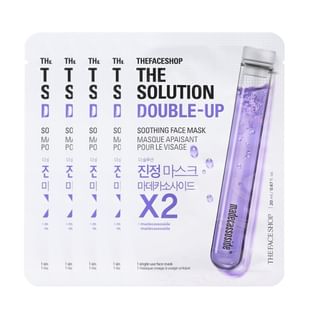 THE FACE SHOP - The Solution Mask Sheet Set 5 pcs - 7 Types Soothing - 5 pcs