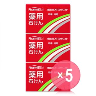 KUMANO COSME - Pharmaact Soap Set 5pcs Bundle Set 3 pcs x 5 pcs
