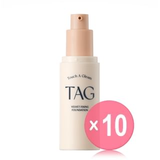 too cool for school - TAG Velvet Fixing Foundation - 2 Colors 10pcs Bundle Set #02 Natural Beige x 10 pcs