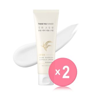THANK YOU FARMER - Rice Pure Barrier Capsule Cream 2pcs Bundle Set 80ml x 2 pcs