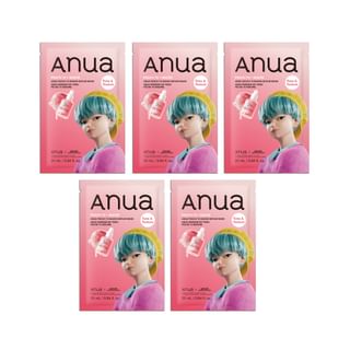 Anua - Bundle: Peach 70 Niacin Serum Mask Set Kpop Demon Hunters Collaboration 5 sheets