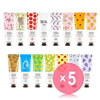 Pretty skin - Perfumed Natural Hand Cream - 12 Types 5pcs Bundle Set Hyalulonic x 5 pcs