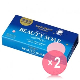 Shabondama Soap - Beauty Soap For Face & Body 2pcs Bundle Set 100g x 3 x 2 pcs