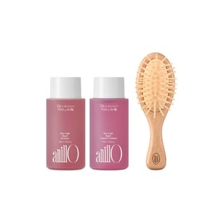 anillO - Rosy Night Repair Hair & Brush Mini Set 3 pcs