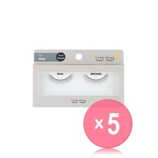 ccam bbak - Original Eyelash Pair - 9 Types 5pcs Bundle Set 9mm Brown x 5 pcs