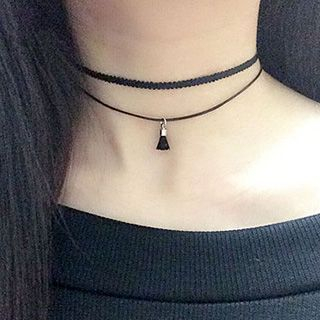Aiyori Mini Tassel Double Choker aiyori kopen in de aanbieding