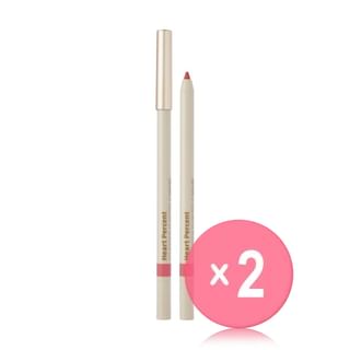 Heart Percent - Dote on Mood Gel Eyeliner Pencil - 13 Colors 2pcs Bundle Set #17 Dowha Red x 2 pcs