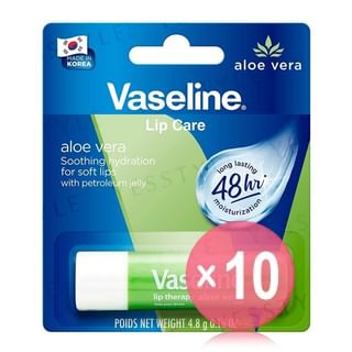 Vaseline - Lip Care Aloe Vera 10pcs Bundle Set 4.8g x 10 pcs