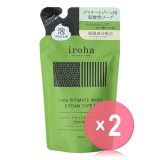iroha INTIMATE CARE - Intimate Wash Foam Type Bergamot and Bitter Orange Refill 2pcs Bundle Set 135ml x 2 pcs