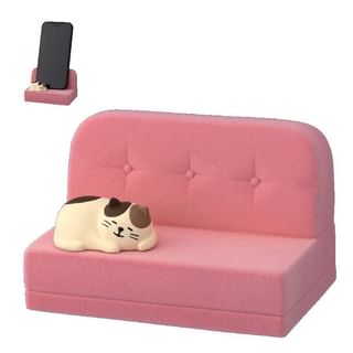 Afternoon Nap Sofa Mobile Phone Stand Calico Cat 1 pc