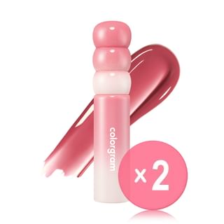 colorgram - Fruity Glass Tint Milk - 8 Colors 2pcs Bundle Set #07 Plop Fig x 2 pcs
