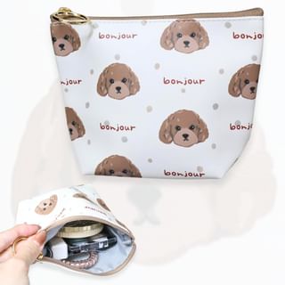 ouaf ouaf&miaou marche Poodle Dog Polka Dot Multipurpose Organizer Pouch 11×15cm