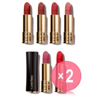Lancome - L'Absolu Rouge Drama Matte Lipstick 2pcs Bundle Set