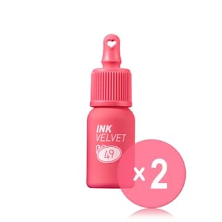 peripera - Ink Velvet - 31 Colors 2pcs Bundle Set #49 Last Red x 2 pcs