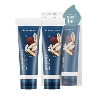 Nature Republic Real Super Grain Foam Cleanser Set 150Ml X 2Pcs nature republic kopen in de aanbieding Nature Republic Real Super Grain Foam Cleanser Set 150Ml X 2Pcs nature republic kopen in de aanbieding
