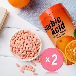 Ascorbic Acid Vitamin C Tablets 2pcs Bundle Set 1000 Tablets x 2 pcs