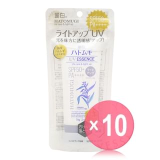 KUMANO COSME - Hatomugi The Light Up UV Essence SPF 50+ PA++++ 10pcs Bundle Set 70g x 10 pcs