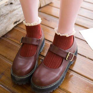 Socka 3 Pairs Crochet Trim Socks socka kopen in de aanbieding