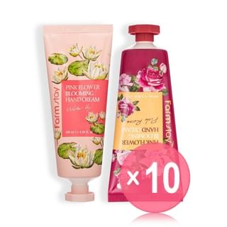 Farmstay - Pink Flower Blooming Hand Cream Set 10pcs Bundle Set 2 pcs x 10 pcs