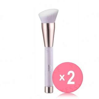 MEKO - Magnetic Professional Angled Foundation Brush Cherry Blossom Purple 2pcs Bundle Set 1 pc x 2 pcs