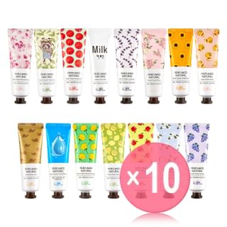 Pretty skin - Perfumed Natural Hand Cream - 12 Types 10pcs Bundle Set Hyalulonic x 10 pcs