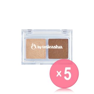 UNLEASHIA - A by Unleashia Cotton Candy Face Palette - 6 Types 5pcs Bundle Set #06 Golden Bronze x 5 pcs