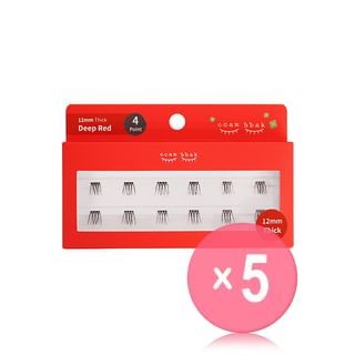 ccam bbak - Original Eyelash 4 Points - 9 Types 5pcs Bundle Set 12mm Thick x 5 pcs