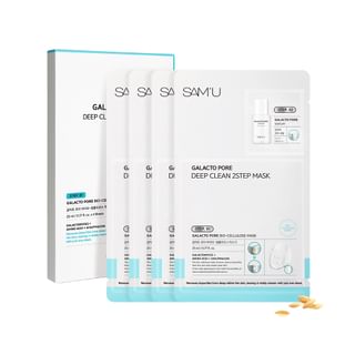 Photos - Facial Mask SAM'U - Galacto Pore Deep Clean 2Step Mask Set 23ml x 4 sheets