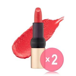 THE FACE SHOP - fmgt New Bold Sheer Glow Lipstick - 19 Colors 2pcs Bundle Set #12 Kiss The Coral x 2 pcs