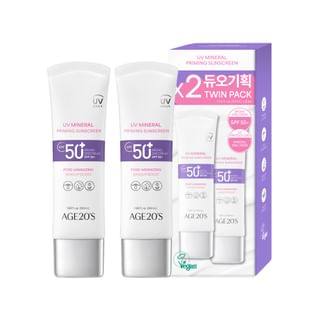 AGE20'S - UV Mineral Priming Sunscreen Twin Pack Set 2 pcs