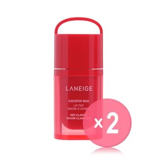 LANEIGE - Juicepop Box Lip Tint - 10 Colors 2pcs Bundle Set Red Classic x 2 pcs