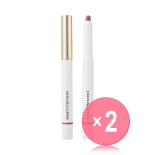 Heart Percent - Dote on Mood Lip Pencil - 24 Colors 2pcs Bundle Set #16 Brick Rose x 2 pcs