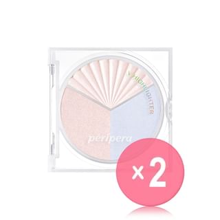 peripera - V Highlighter - 3 Types 2pcs Bundle Set #02 Clear Flash x 2 pcs