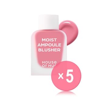 House of Hur - Moist Ampoule Blusher Mini - 6 Colors 5pcs Bundle Set #06 Cherry Blossom x 5 pcs