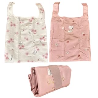 SNOOPY Sakura Series Foldable Shopping Bag (White) W320×H500mm