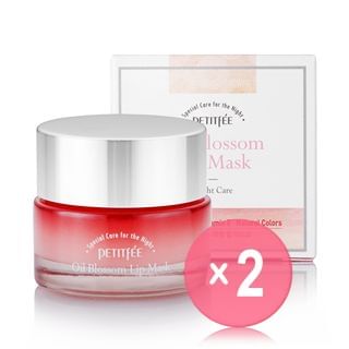 PETITFEE - Oil Blossom Lip Mask (Camelia Seed Oil) 15g 2pcs Bundle Set 15g x 2 pcs