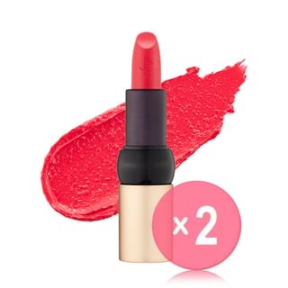 THE FACE SHOP - fmgt New Bold Sheer Glow Lipstick - 19 Colors 2pcs Bundle Set #13 Key To The Coral x 2 pcs