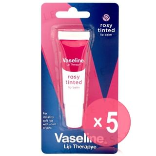 Vaseline - Lip Therapy Lip Balm Rosy Tinted 5pcs Bundle Set 10g x 5 pcs